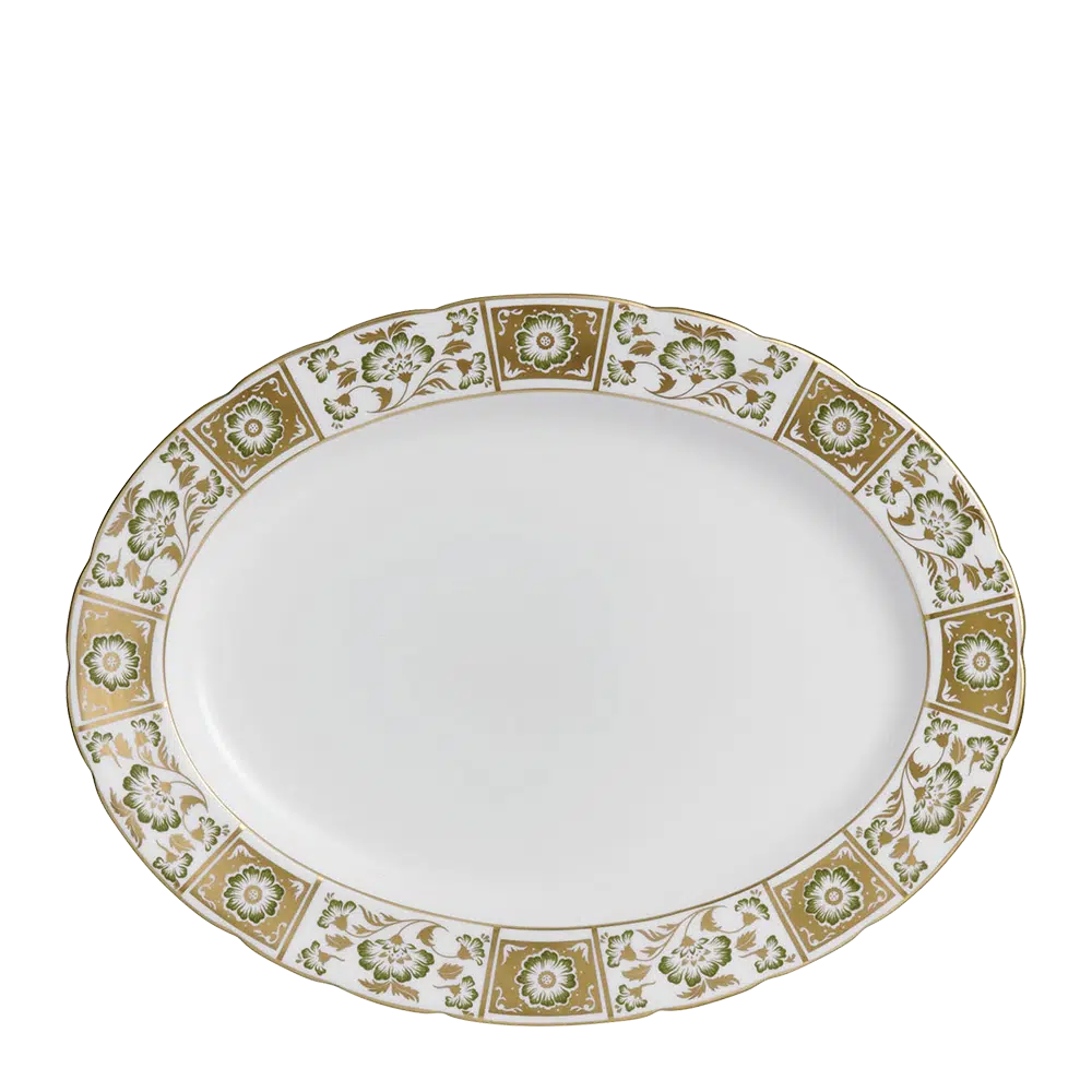 Derby Panel Green - Oval Platters