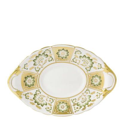 Derby Panel Green - Sauce Boat & Stand