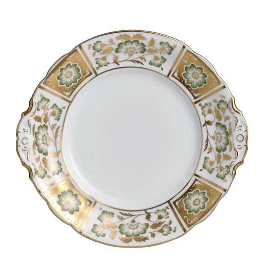 Derby Panel Green - Cake Plate