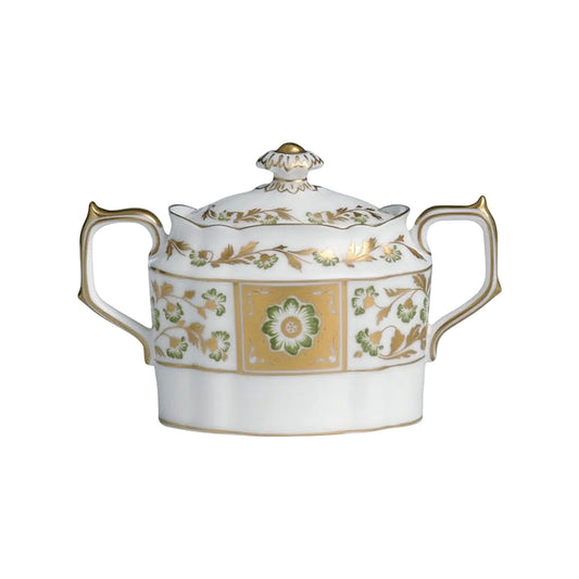 Derby Panel Green - Covered Sugar Bowl