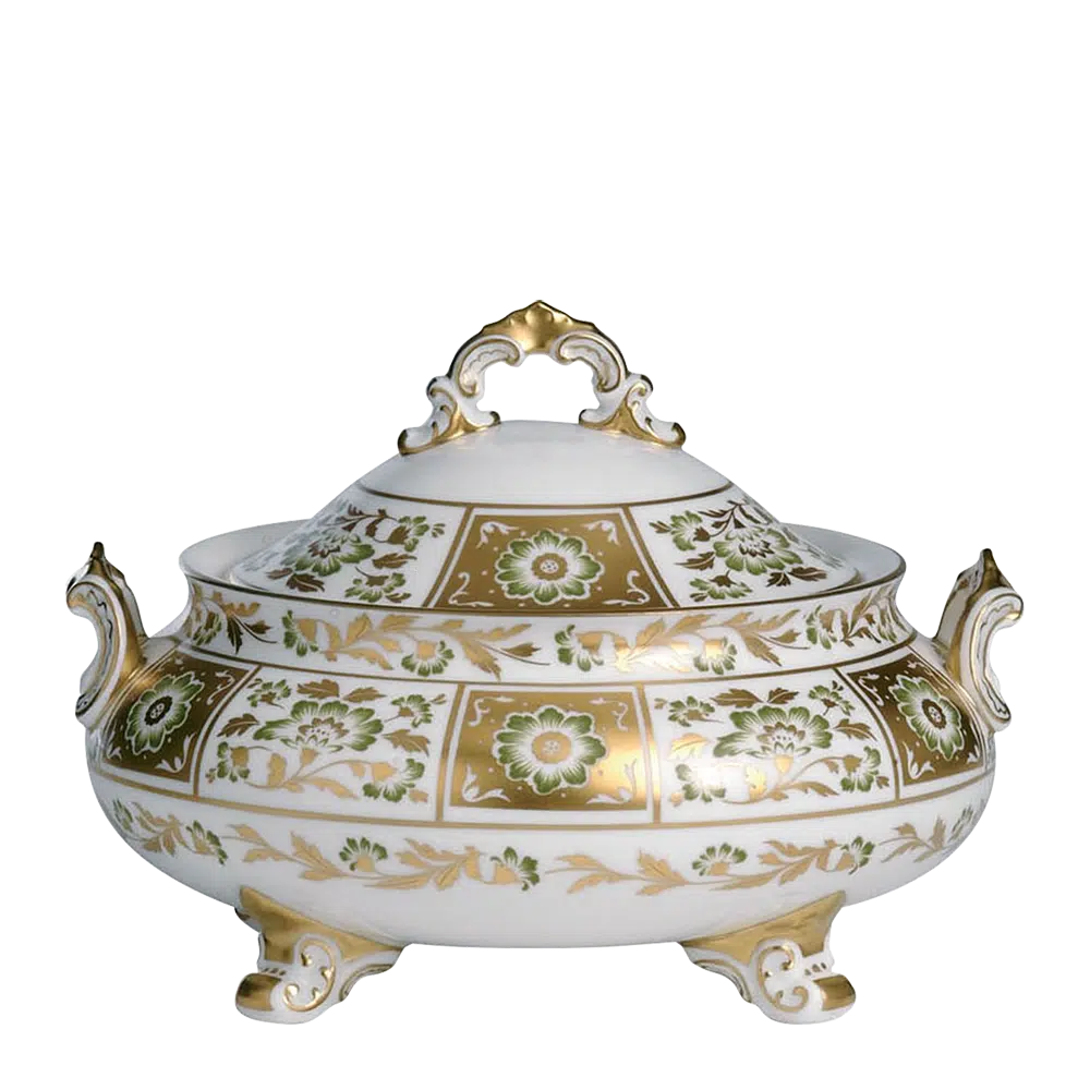 Derby Panel Green - Covered Vegetable Dish