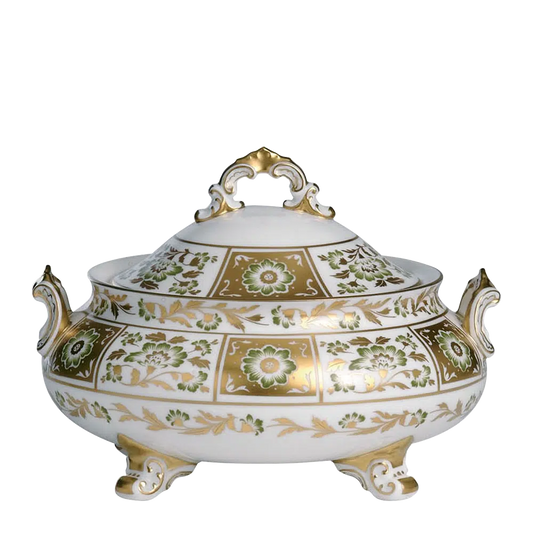 Derby Panel Green - Covered Vegetable Dish