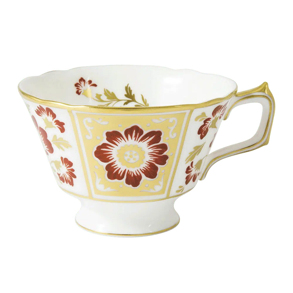 Derby Panel Red - Tea Cup & Saucer