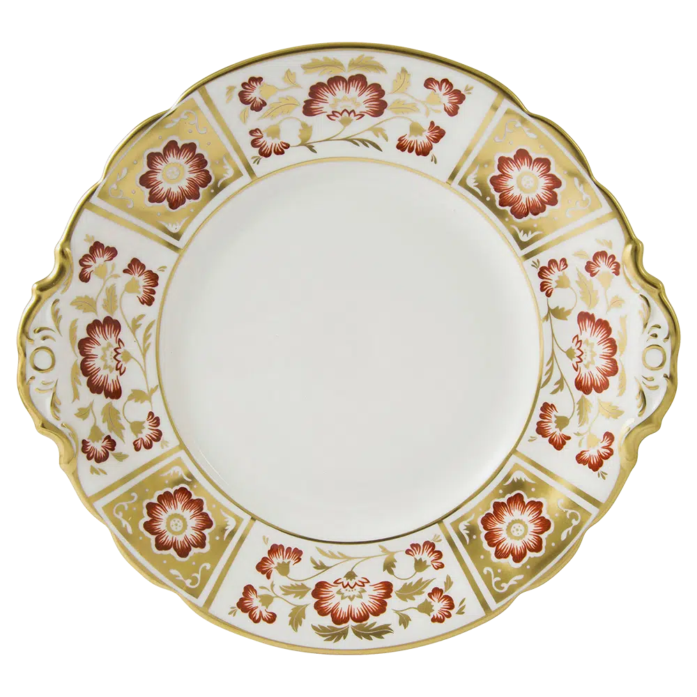 Derby Panel Red - Cake Plate