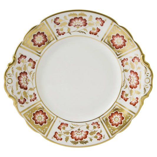 Derby Panel Red - Cake Plate