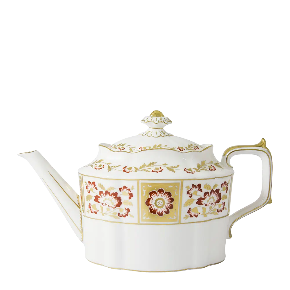Derby Panel Red - Teapot