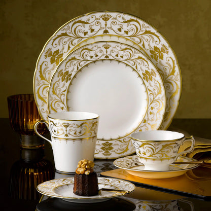 Darley Abbey White - Crescent Salad Plate