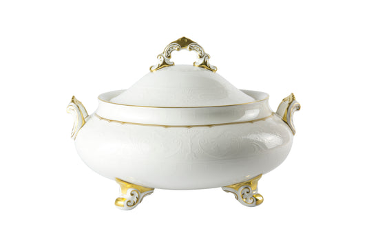 Darley Abbey Gold - Covered Vegetable Dish
