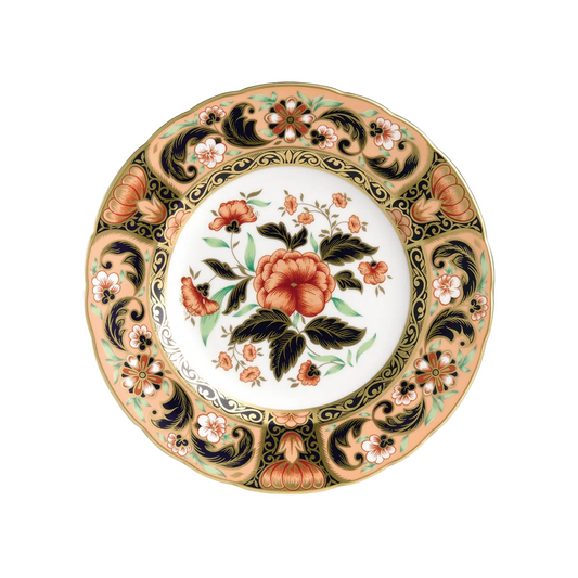 Imari Accent Plate - Derby Pink Camellias