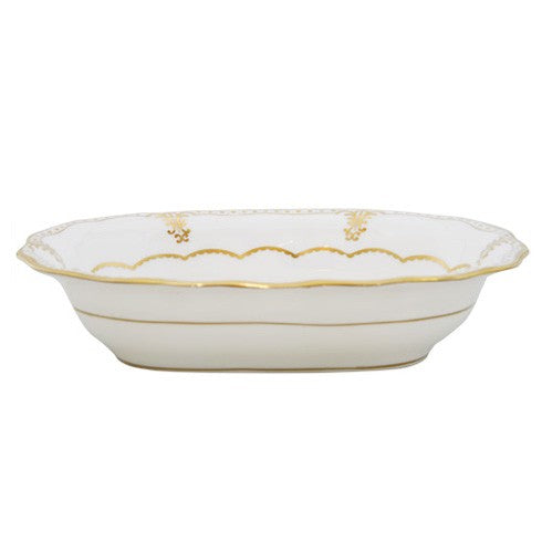 ELIZABETH GOLD OPEN VEGETABLE PLATTER