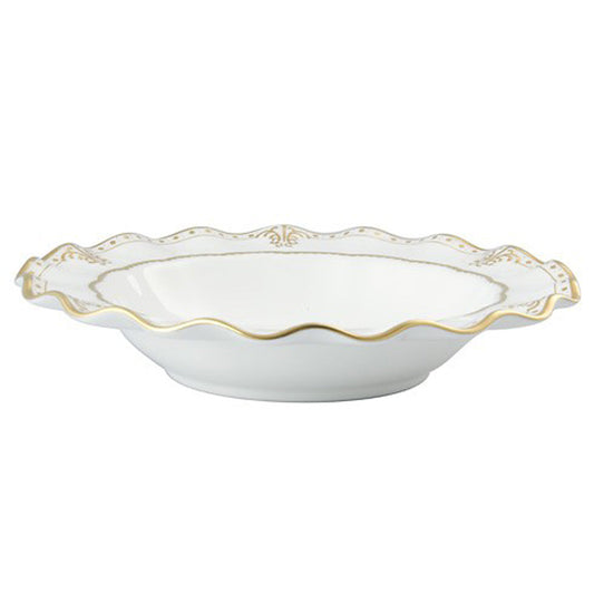 ELIZABETH GOLD RIMMED SOUP BOWL