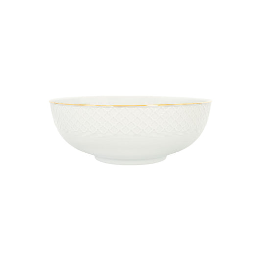 Empire White & Gold Serving Bowl