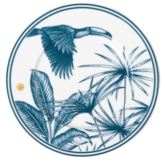 Paraíso Blue Bread & Butter Plate, Cylindrical