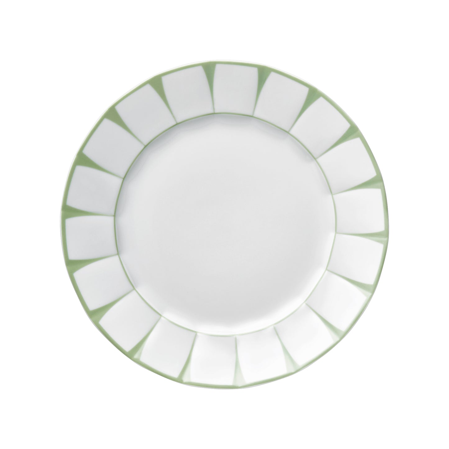 Grecque, Mint Green - Lunch Plate