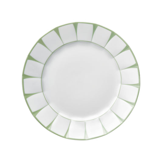 Grecque, Mint Green - Lunch Plate