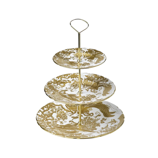 Aves Gold - 3 Tier Cake Stand