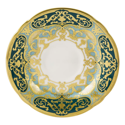 Heritage Forest Green & Turquoise - Tea Cup & Saucer