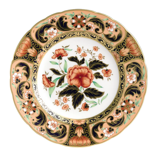 Imari Accent Plate - Derby Pink Camellias