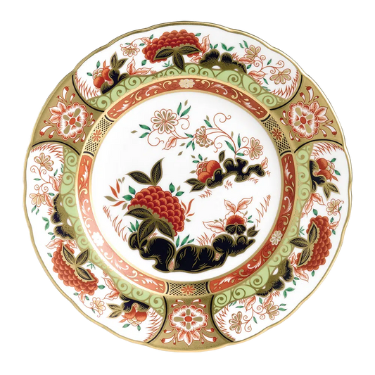 Imari Accent Plate - Golden Peony