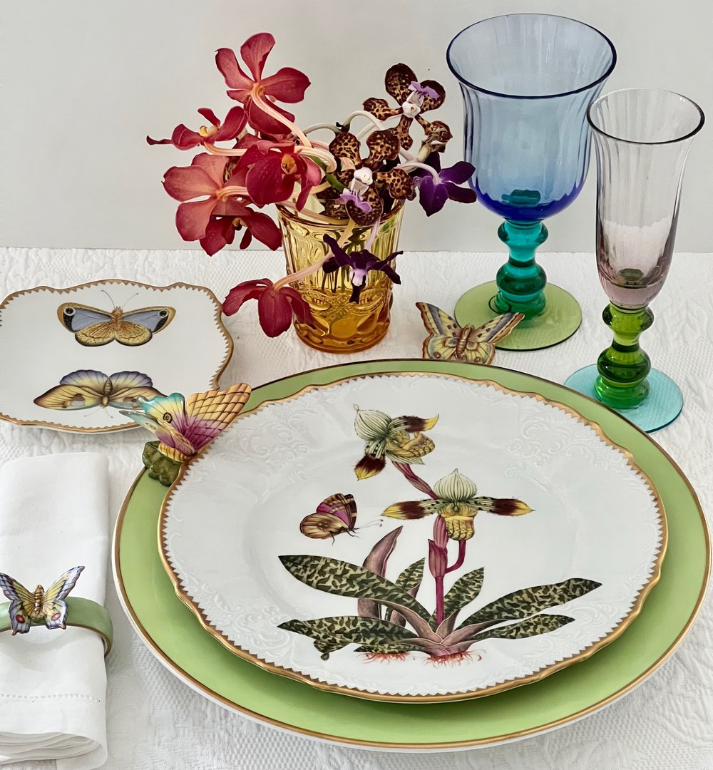 Orchid Dinner Plates