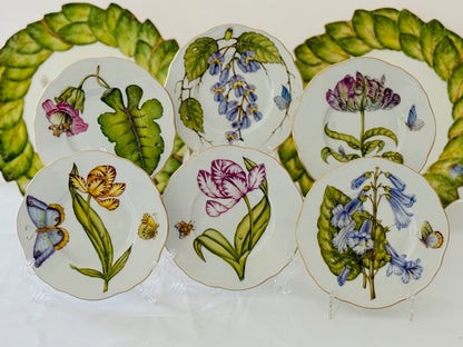 Rhapsody of Colors Hand Painted Bread & Butter Plates