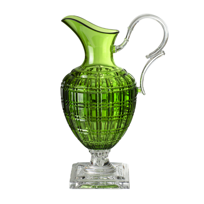 A green acrylic pitcher by Mario Luca Giusti