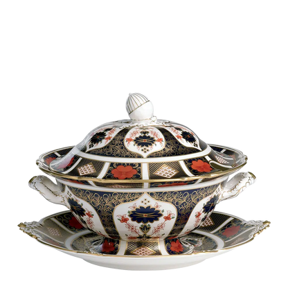 Old Imari Soup Tureen & Stand