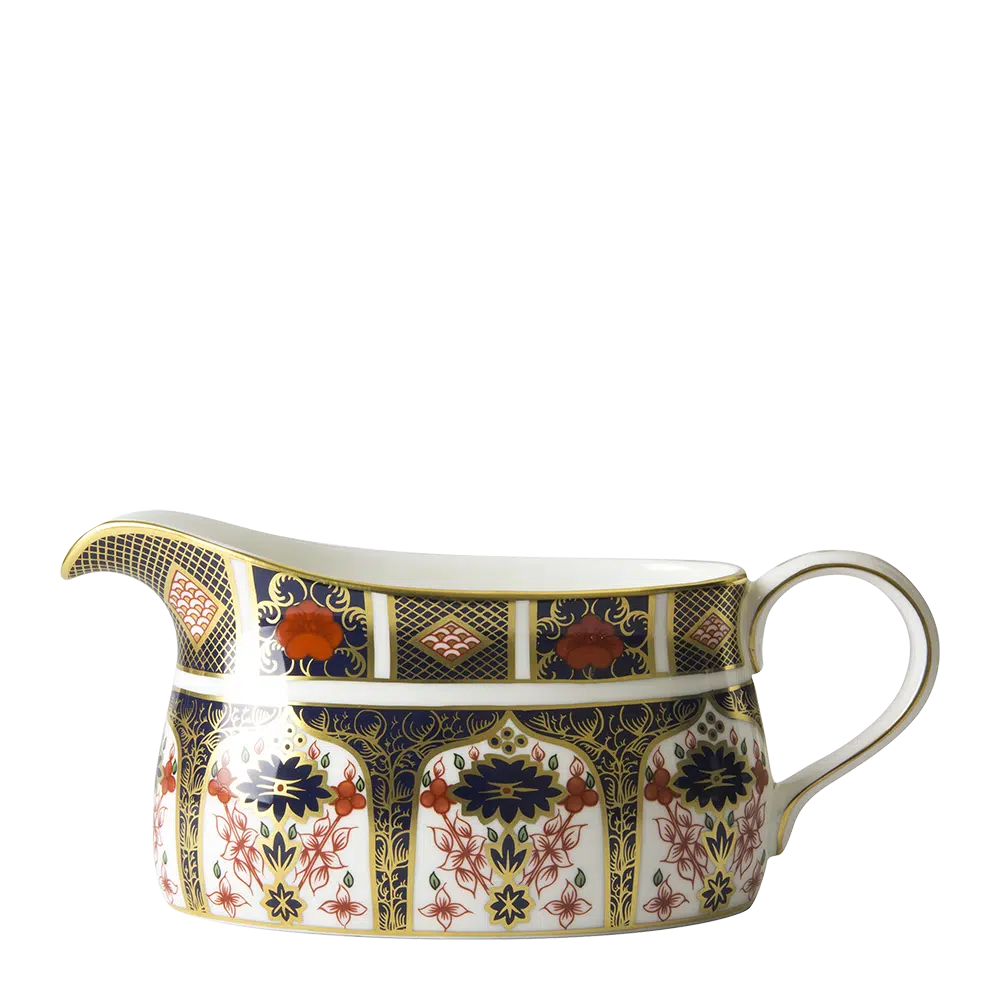 Old Imari Sauce Boat & Saucer
