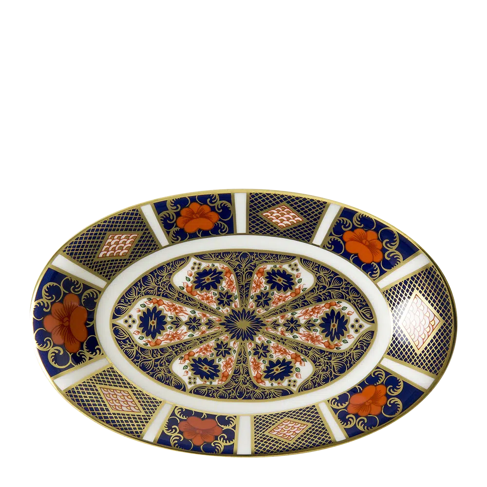 Old Imari Sauce Boat & Saucer