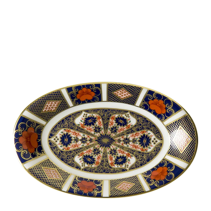 Old Imari Sauce Boat & Saucer