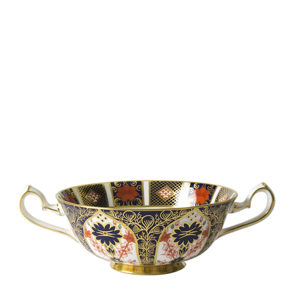Old Imari Cream Soup Bowl & Saucer