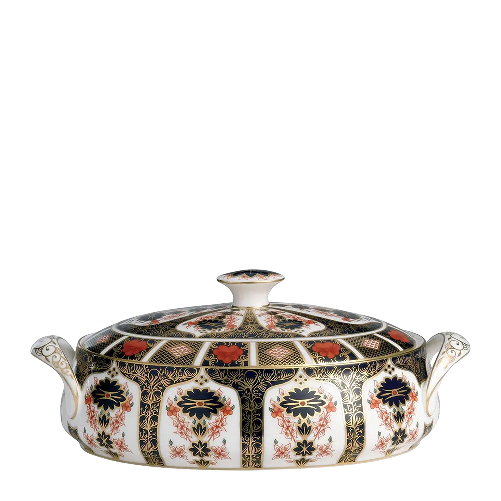Old Imari Covered Vegetable Dish