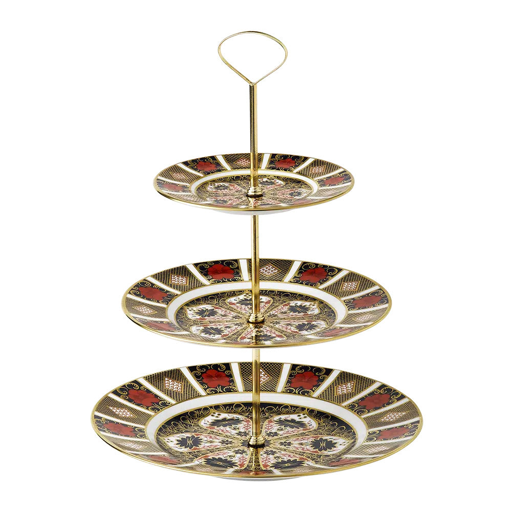 Old Imari 3 Tier Cake Stand