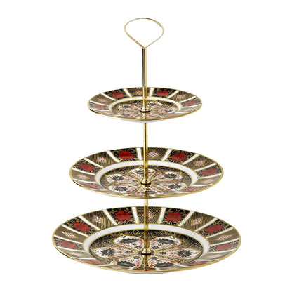 Old Imari 3 Tier Cake Stand