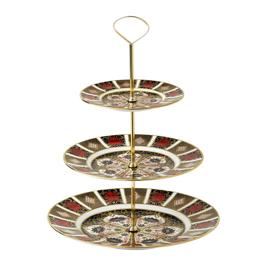 Old Imari 3 Tier Cake Stand