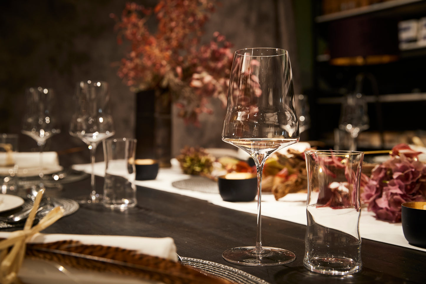 Josephine hand blown glasses from Eastern Europe are perfect for entertaining and hosting.