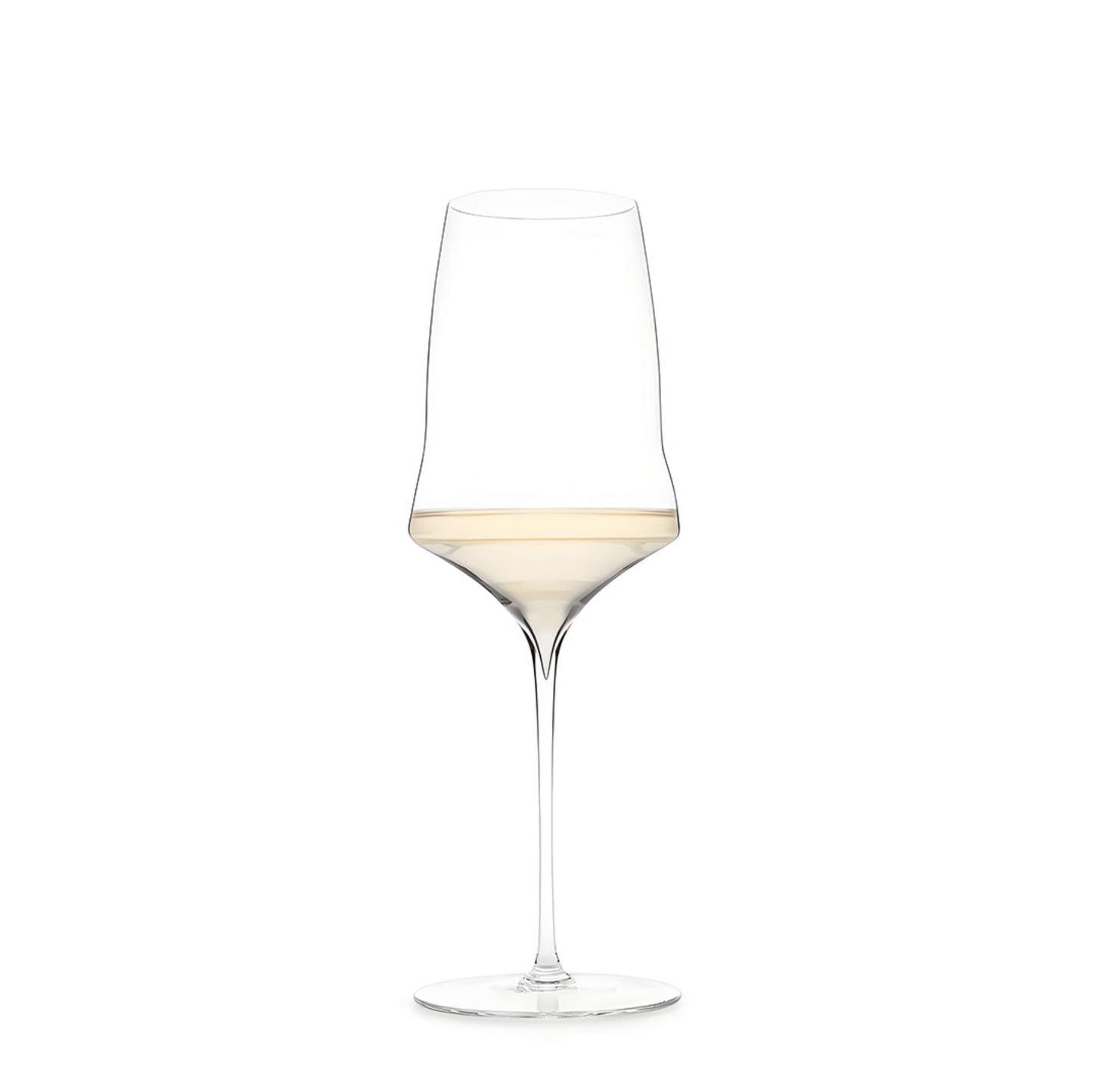 Premium wine glass with white wine