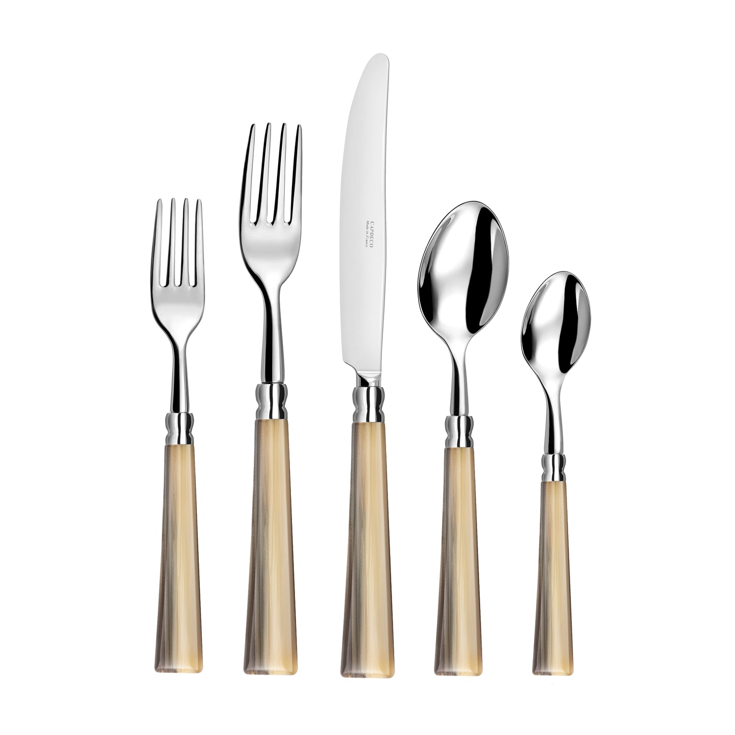 Jupiter - 5 Piece Place Setting (Marbled Brown)