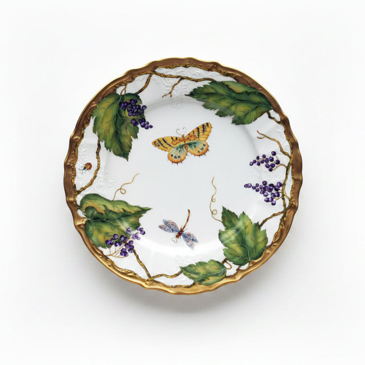 Wildberries Lavender Hand Painted Dinnerware