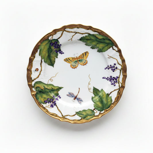 Wildberries Lavender Hand Painted Dinnerware