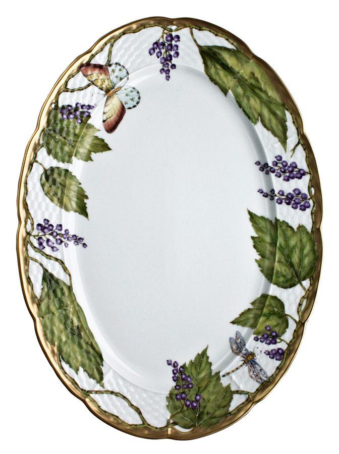 Wildberries Lavender Hand Painted Dinnerware