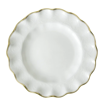 Darley Abbey Gold - Fluted Dessert Plate
