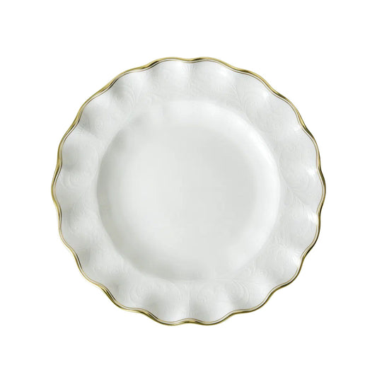 Darley Abbey Gold - Fluted Dessert Plate
