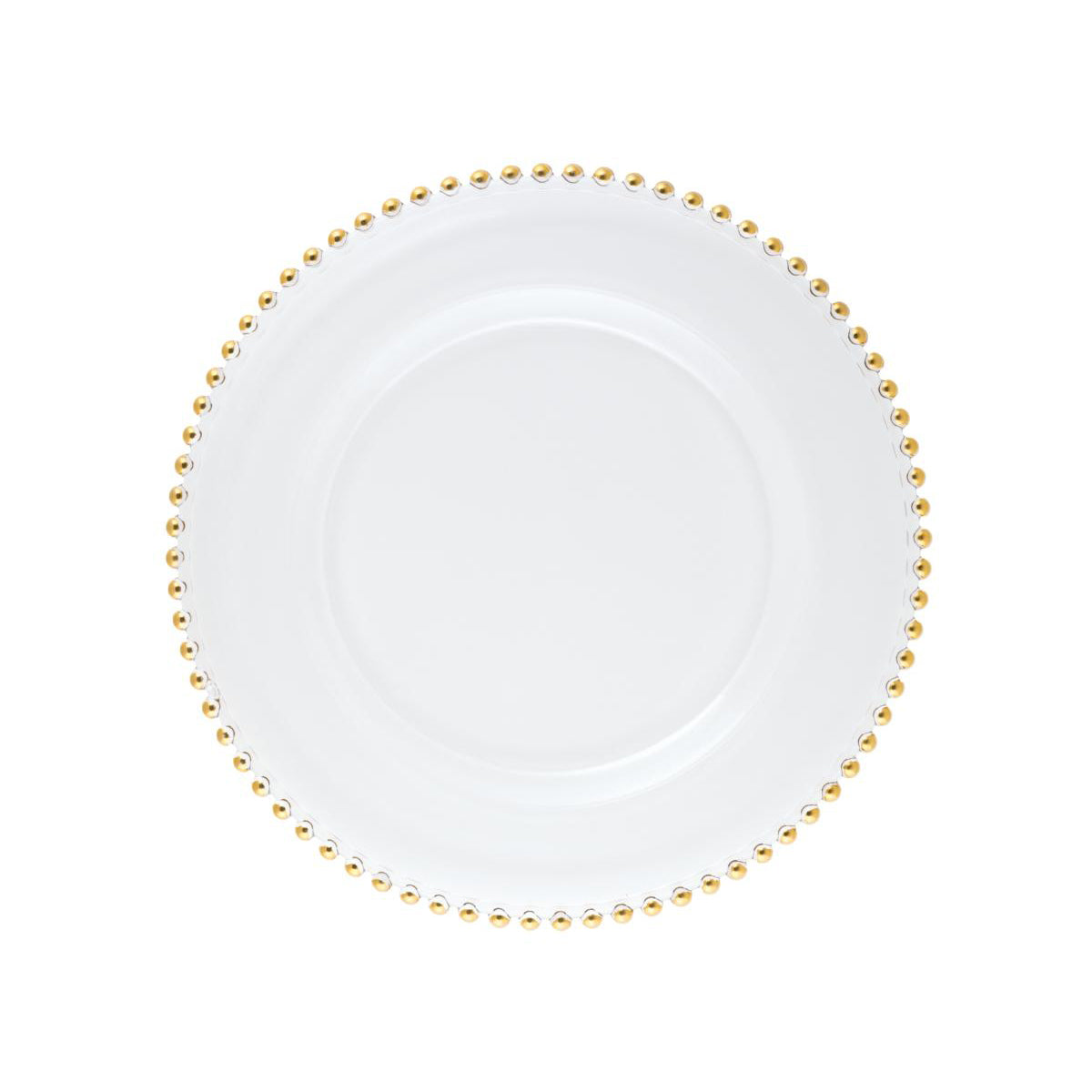 Gold Beaded Salad/Dessert Plate