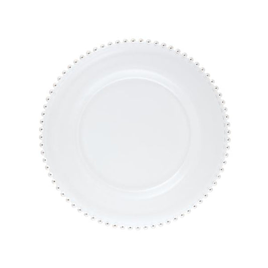 Transparent Beaded Dinner Plate