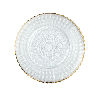 Barocco Gold Rim Dinner Plate