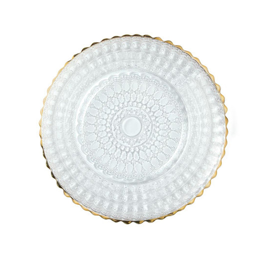 Barocco Gold Rim Dinner Plate