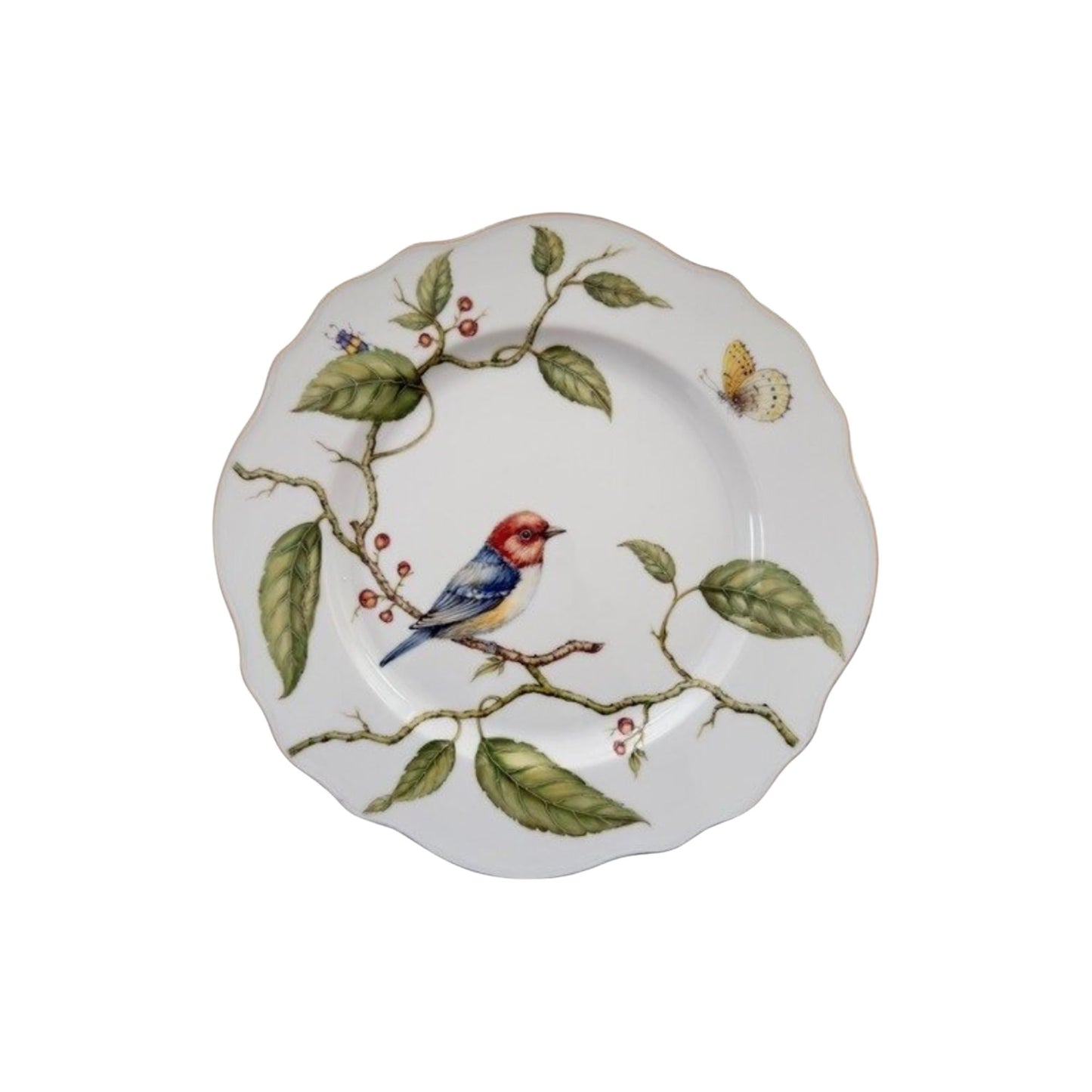 Little Birds of the Forest Hand Painted Dinner Plates