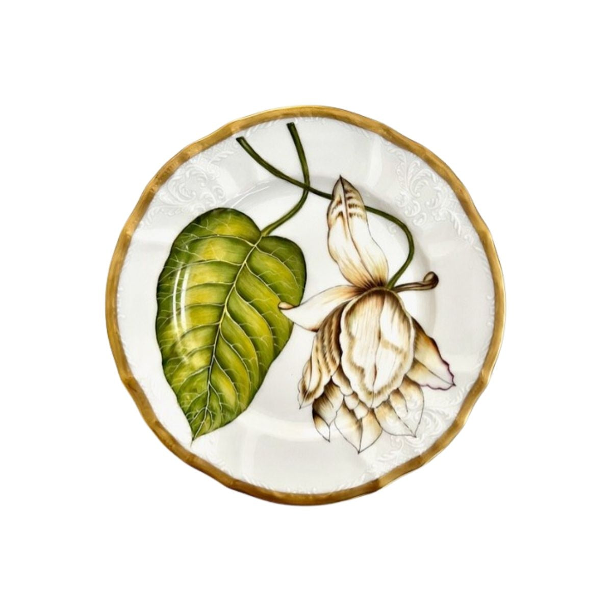 Magnolia Hand Painted Salad/Dessert Plate