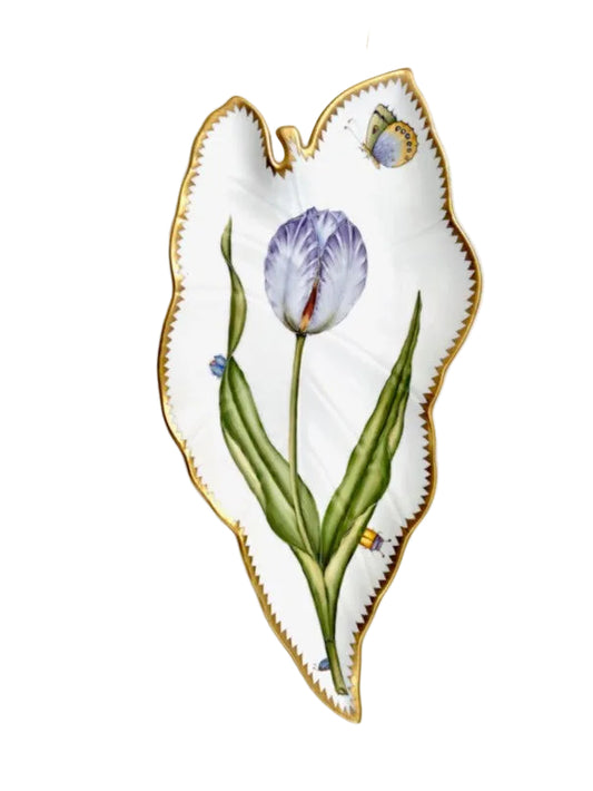 Hand Painted Leaf Tray